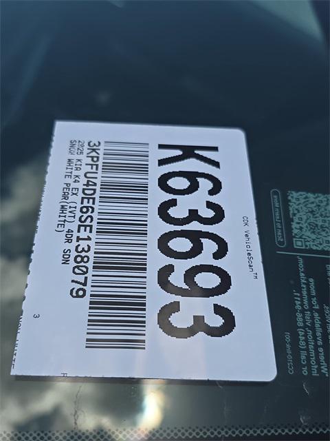 new 2025 Kia K4 car, priced at $24,835