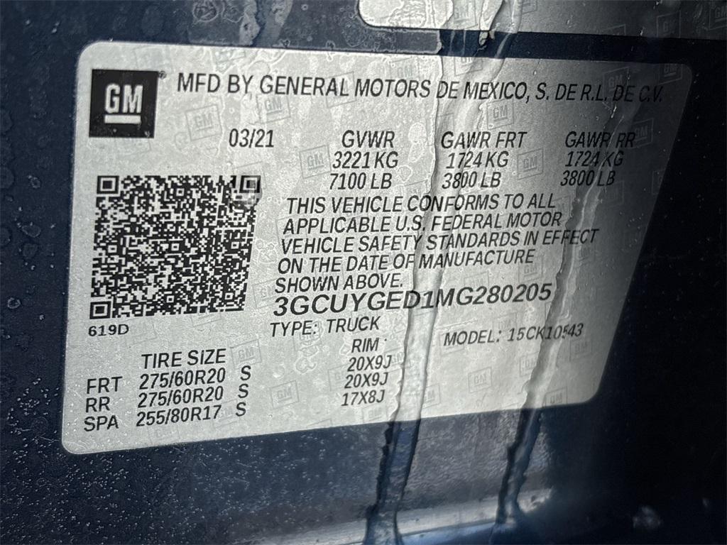 used 2021 Chevrolet Silverado 1500 car, priced at $35,985