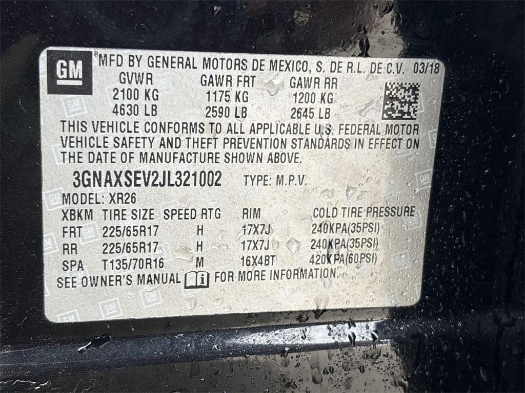 used 2018 Chevrolet Equinox car, priced at $16,392