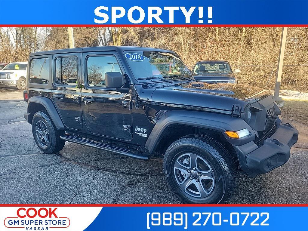 used 2018 Jeep Wrangler Unlimited car, priced at $19,995