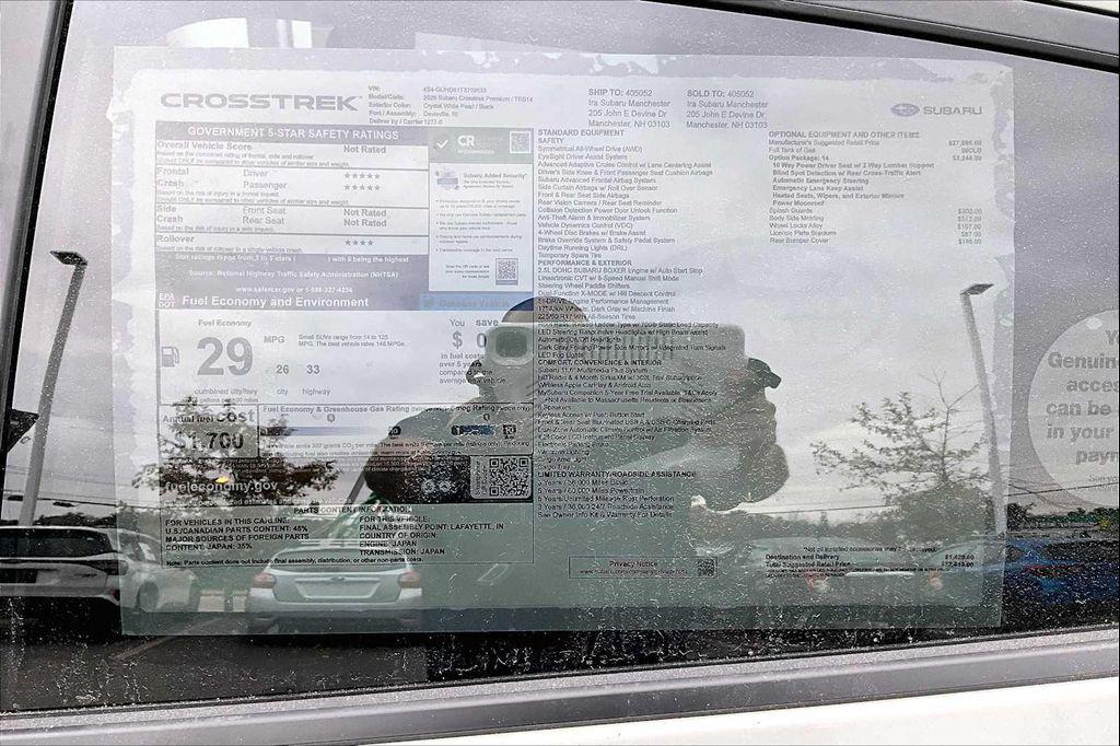 new 2026 Subaru Crosstrek car, priced at $32,513