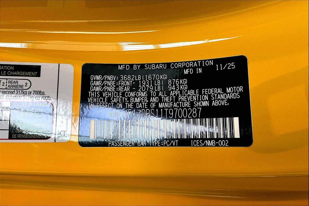 new 2026 Subaru BRZ car, priced at $42,319