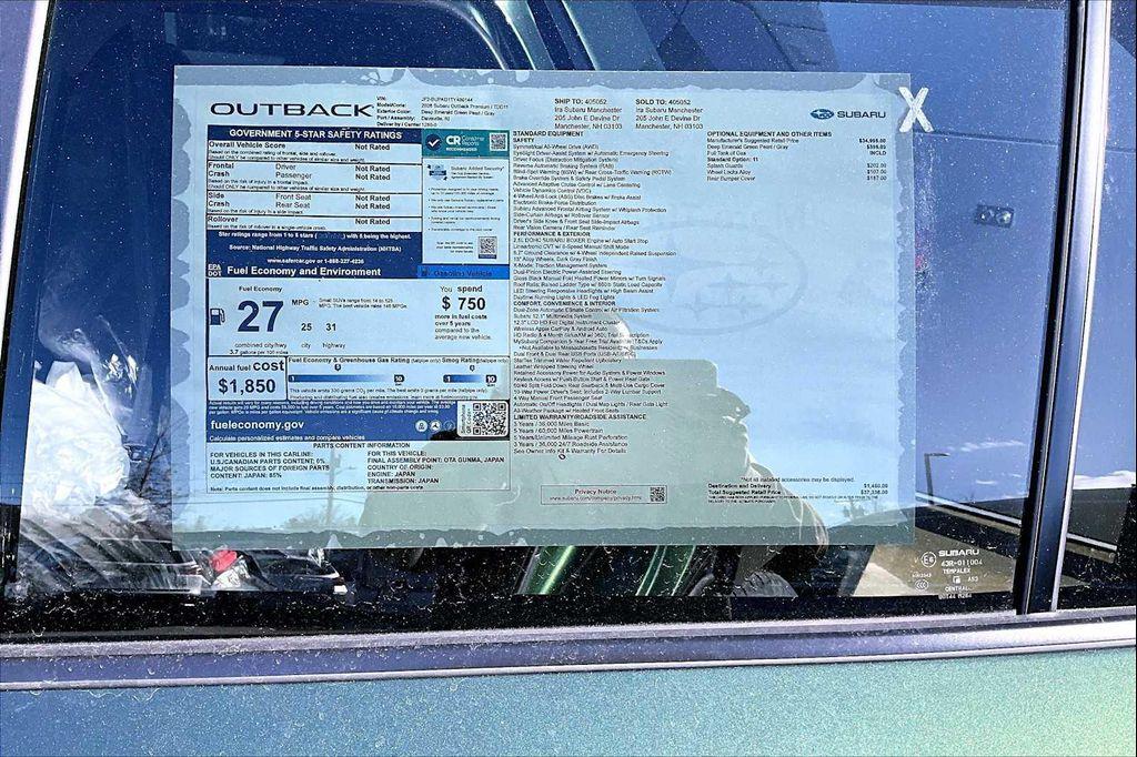 new 2026 Subaru Outback car, priced at $34,905