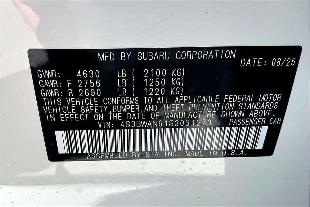 new 2025 Subaru Legacy car, priced at $34,279