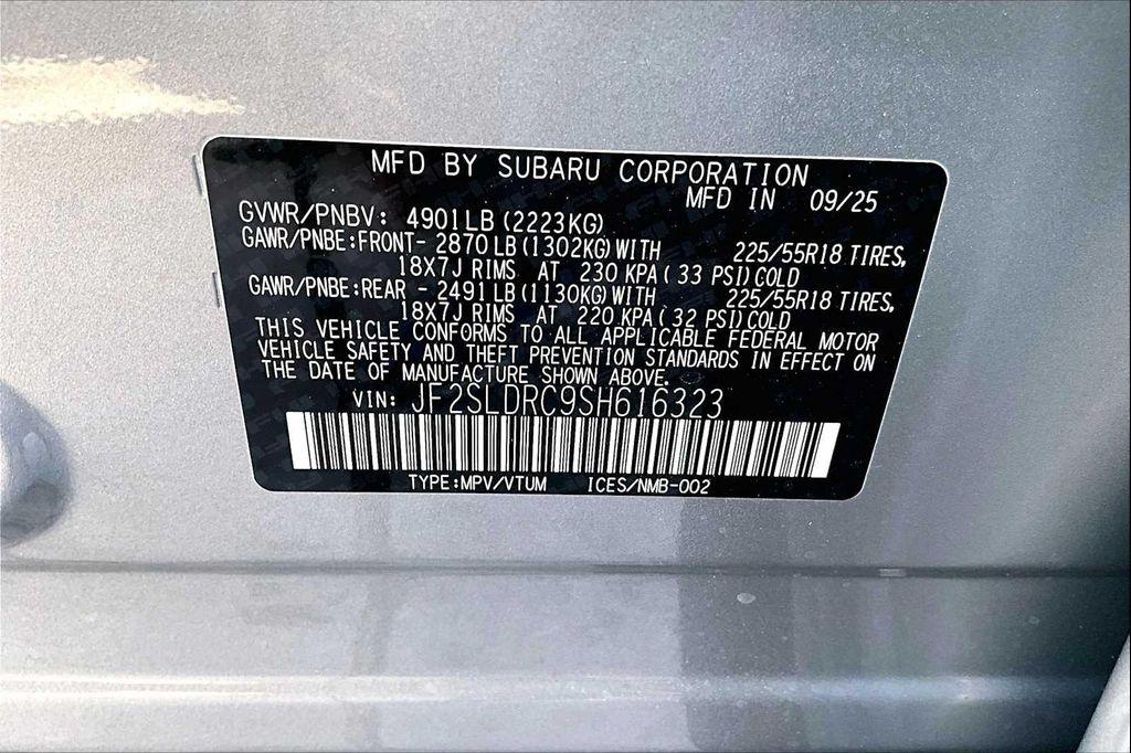 new 2025 Subaru Forester car, priced at $38,287