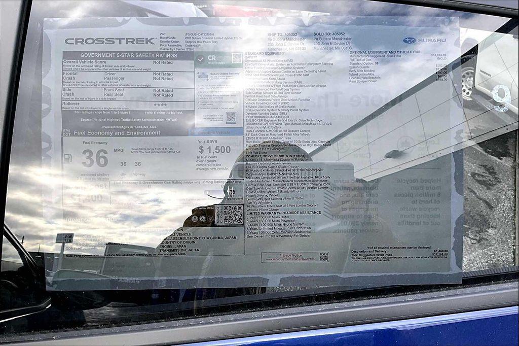 new 2026 Subaru Crosstrek Hybrid car, priced at $37,298