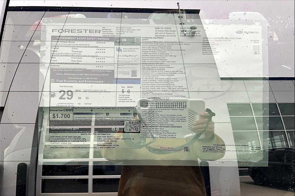 new 2026 Subaru Forester car, priced at $36,814