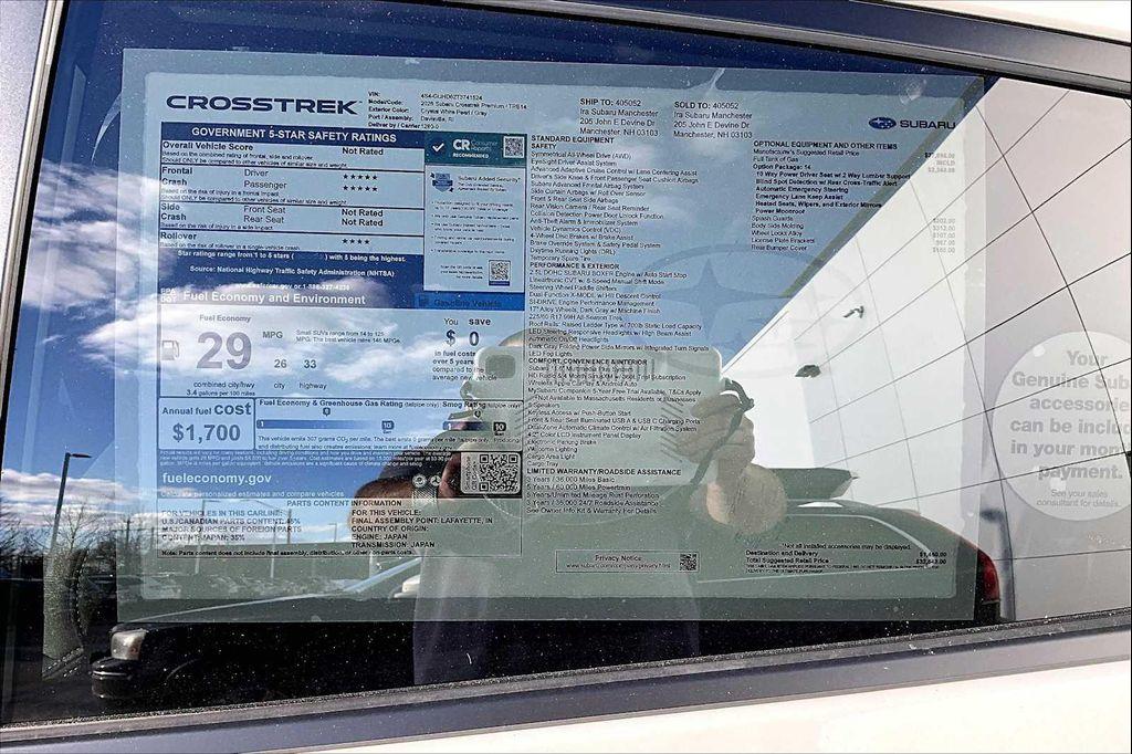 new 2026 Subaru Crosstrek car, priced at $29,221