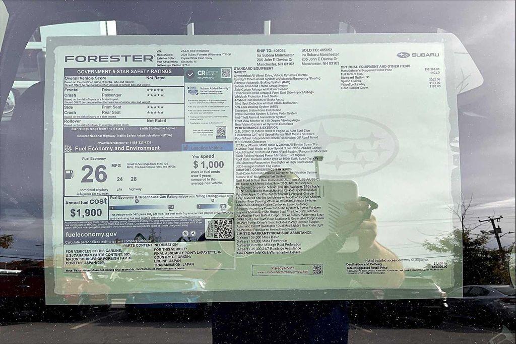 new 2026 Subaru Forester car, priced at $40,326