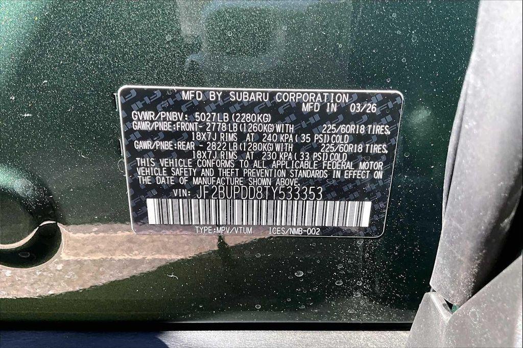 new 2026 Subaru Outback car, priced at $39,864