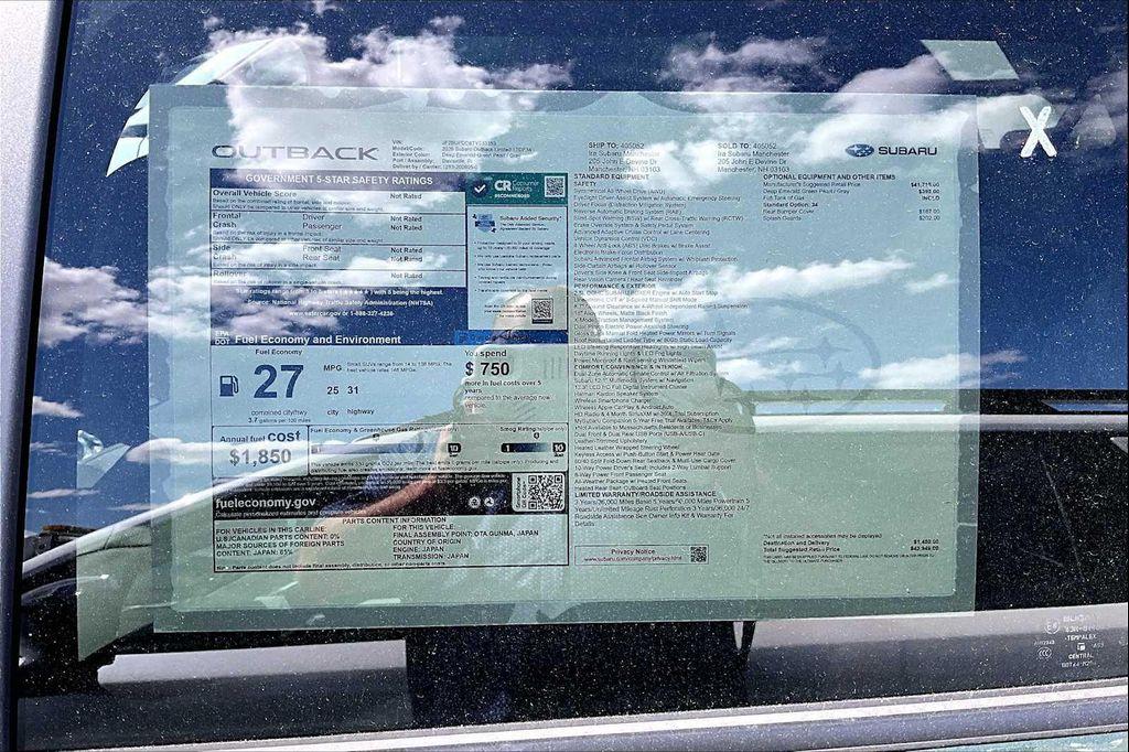 new 2026 Subaru Outback car, priced at $39,864