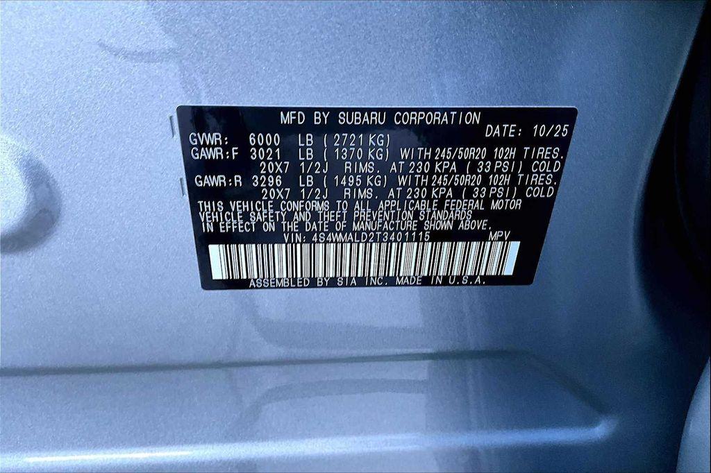 new 2026 Subaru Ascent car, priced at $50,717