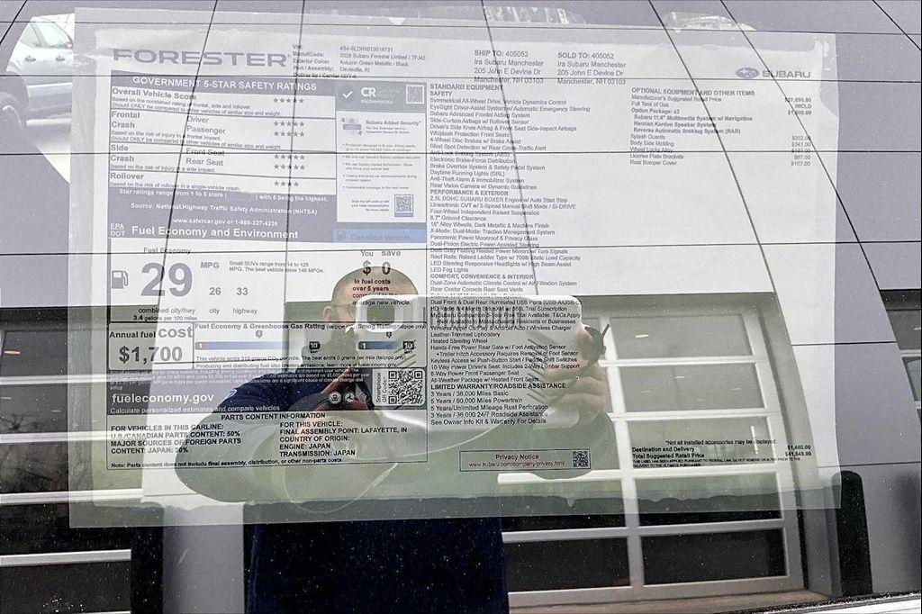 new 2026 Subaru Forester car, priced at $38,116