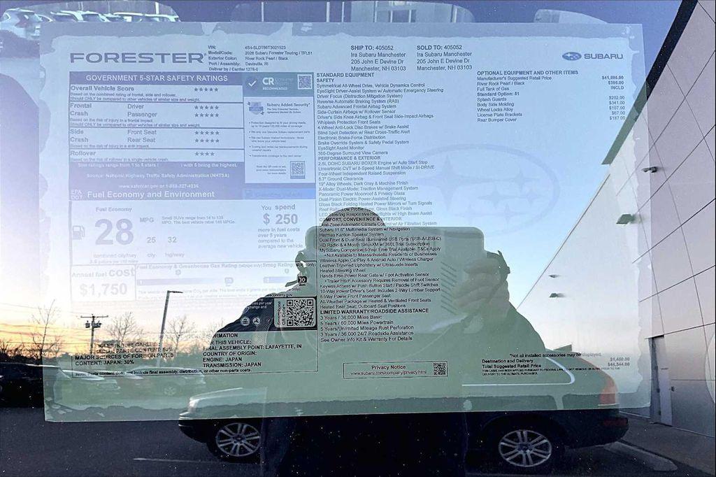 new 2026 Subaru Forester car, priced at $40,672