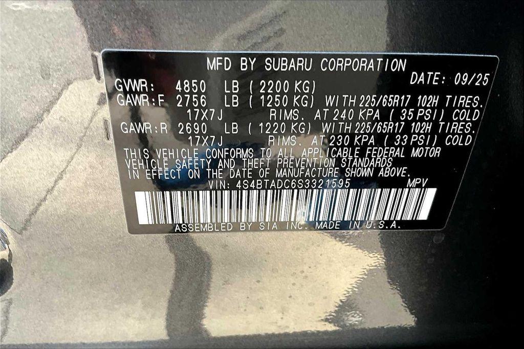 new 2025 Subaru Outback car, priced at $33,828