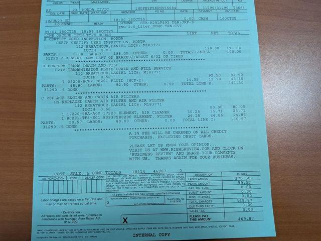 used 2023 Honda Civic car, priced at $21,764