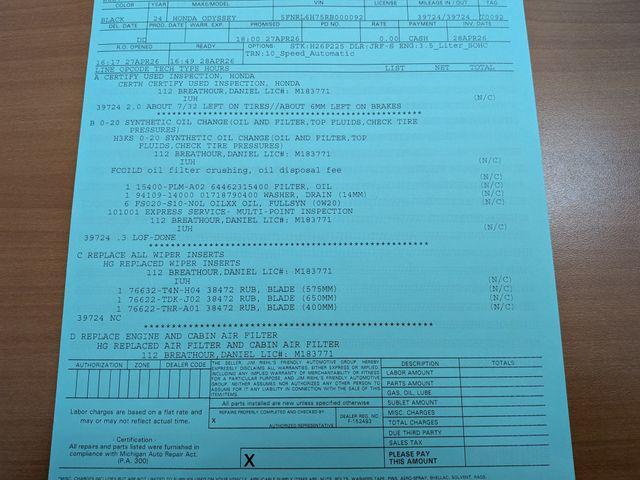 used 2024 Honda Odyssey car, priced at $35,396