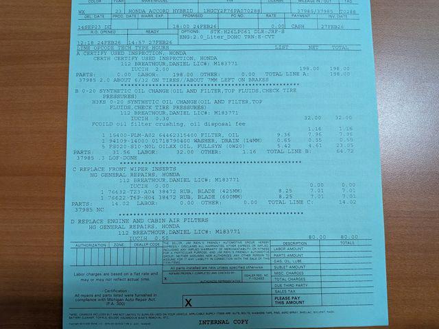 used 2023 Honda Accord Hybrid car, priced at $26,235