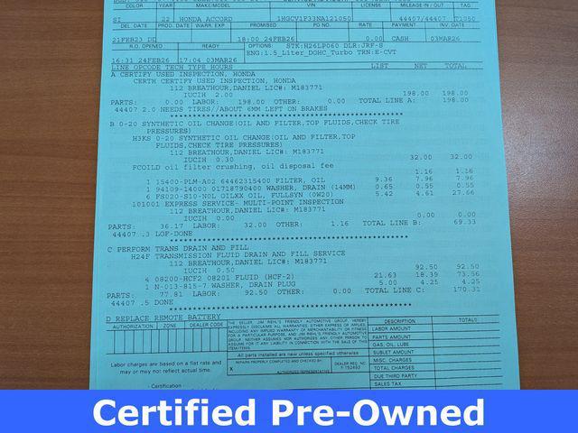 used 2022 Honda Accord car, priced at $22,857
