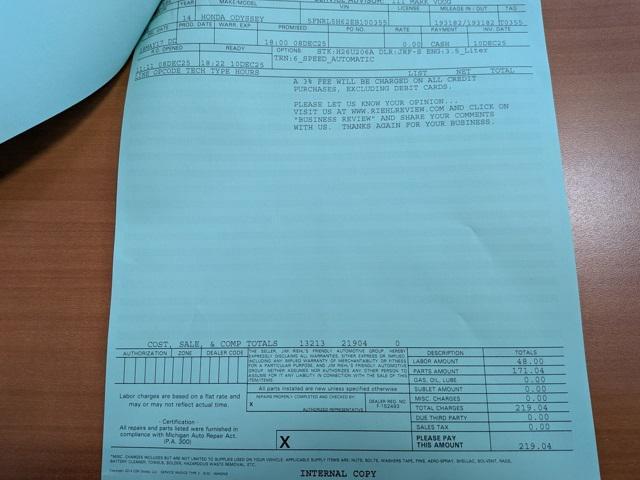 used 2014 Honda Odyssey car, priced at $7,779