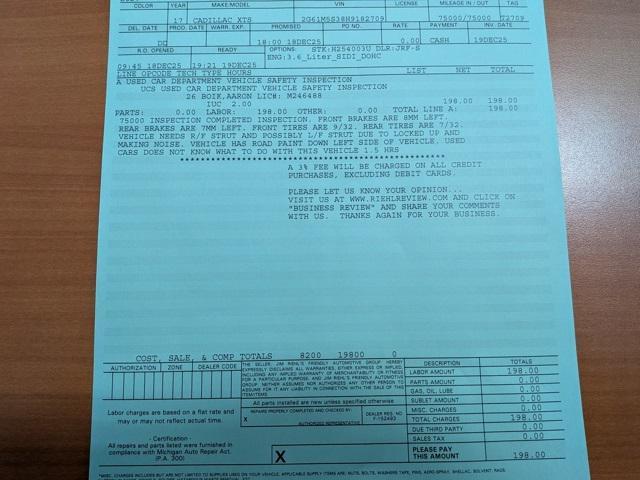 used 2017 Cadillac XTS car, priced at $13,794