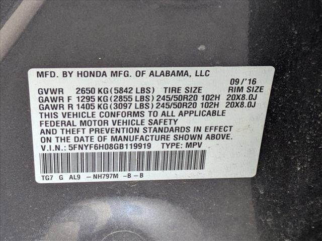 used 2016 Honda Pilot car, priced at $17,995