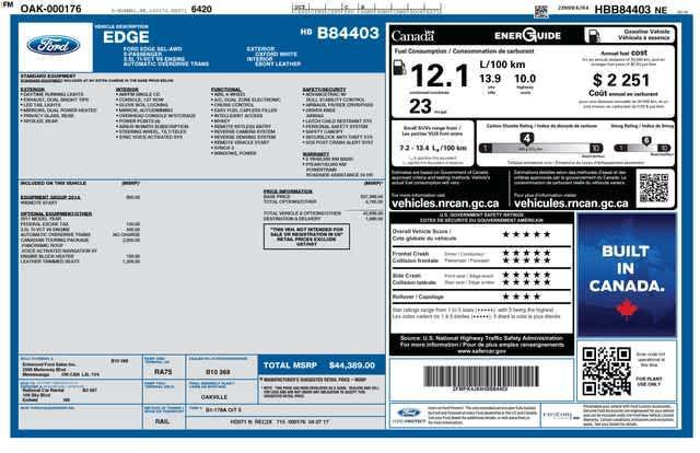 used 2017 Ford Edge car, priced at $10,378