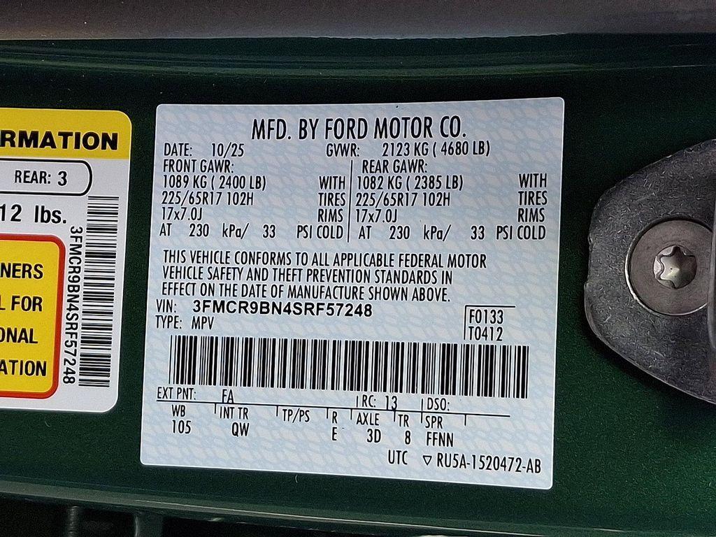 new 2025 Ford Bronco Sport car, priced at $37,160