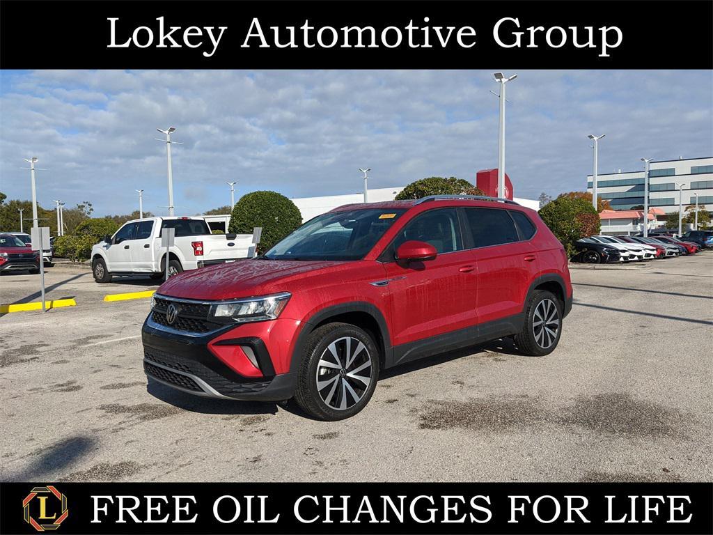 used 2023 Volkswagen Taos car, priced at $17,578