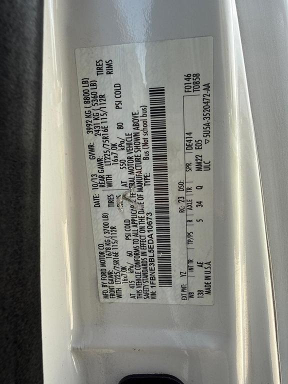 used 2014 Ford E350 Super Duty car, priced at $21,998