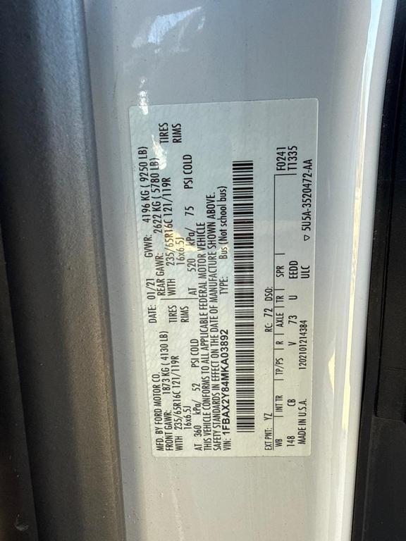 used 2021 Ford Transit-350 car, priced at $27,975