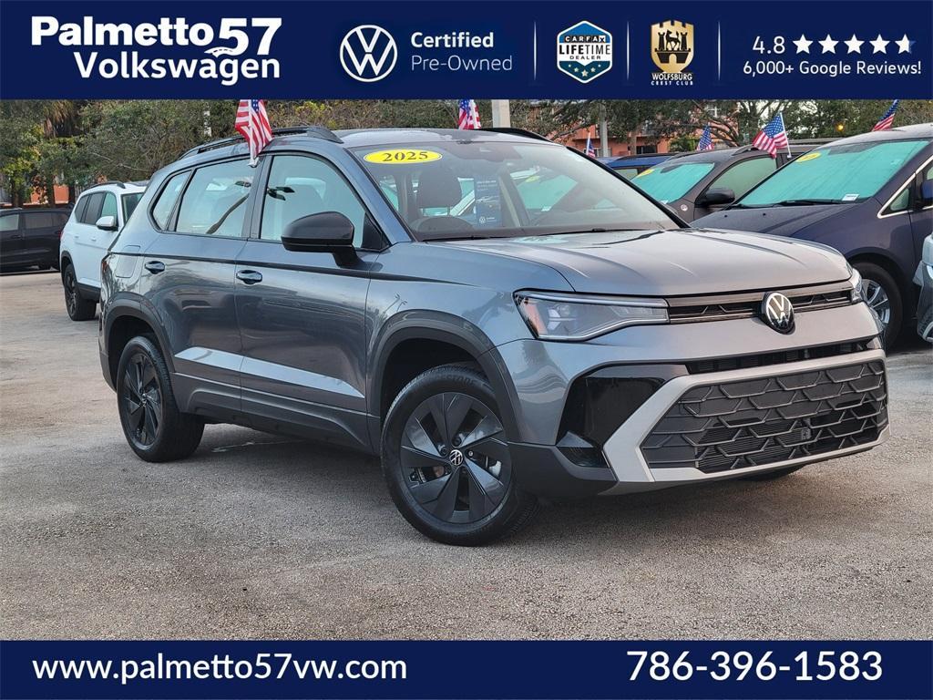 used 2025 Volkswagen Taos car, priced at $20,079