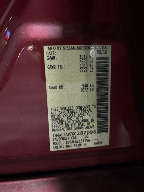 used 2016 Nissan Altima car, priced at $6,995