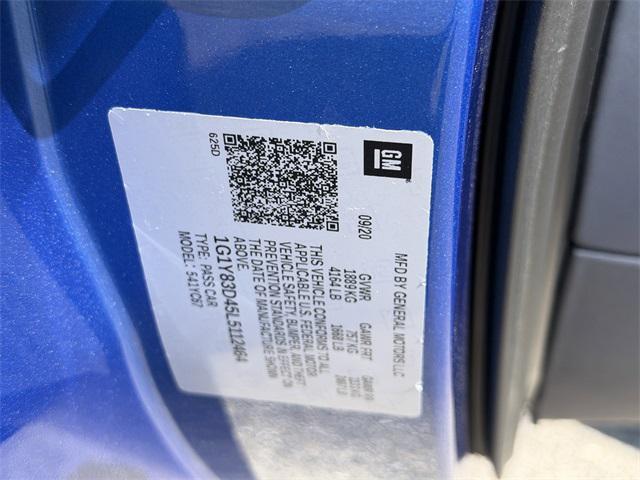 used 2020 Chevrolet Corvette car, priced at $70,494