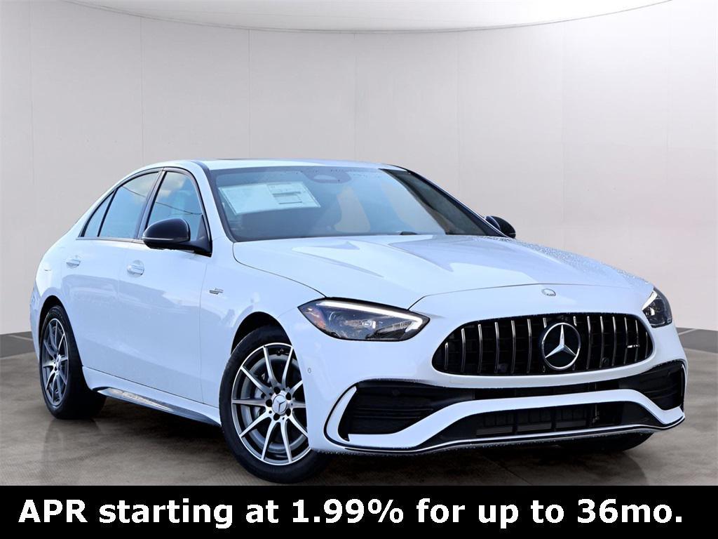 new 2025 Mercedes-Benz AMG C 43 car, priced at $68,085