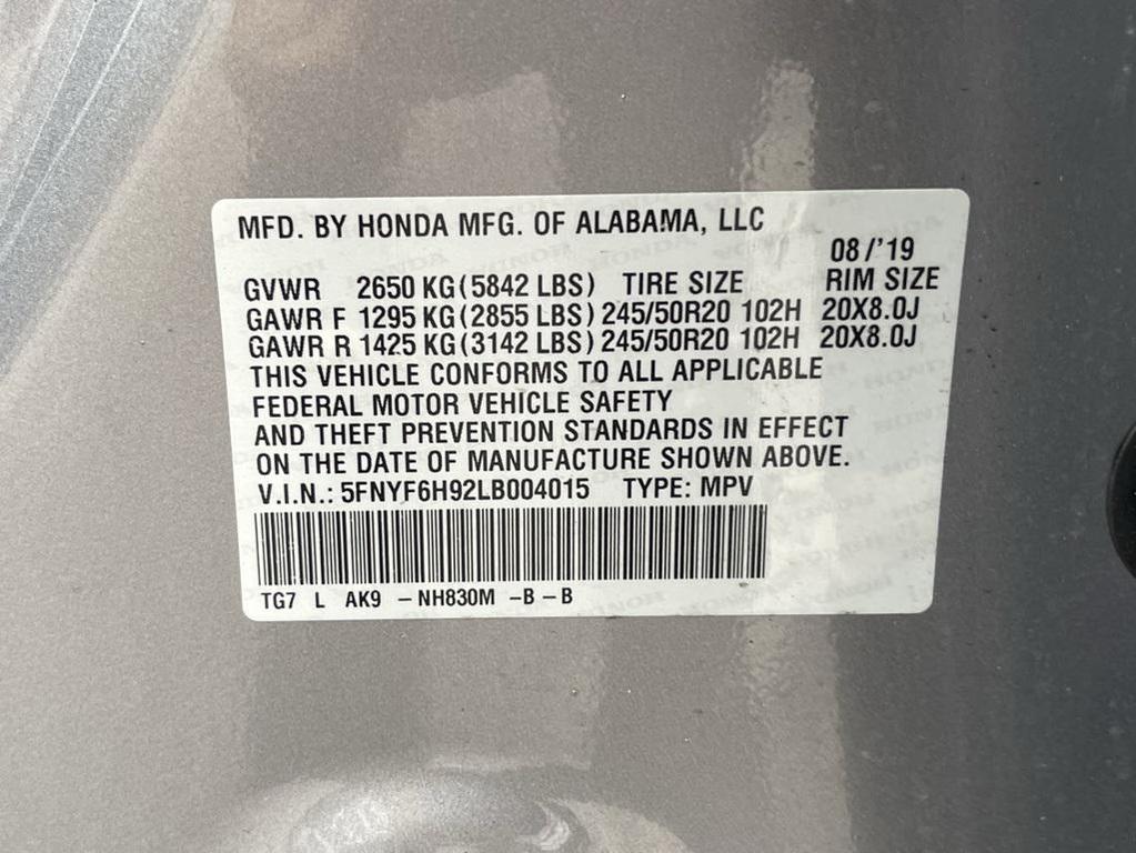 used 2020 Honda Pilot car, priced at $27,500