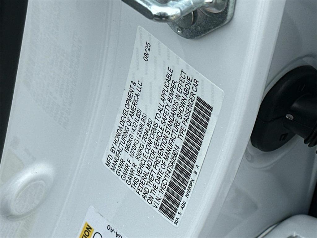 new 2025 Honda Accord car, priced at $32,165