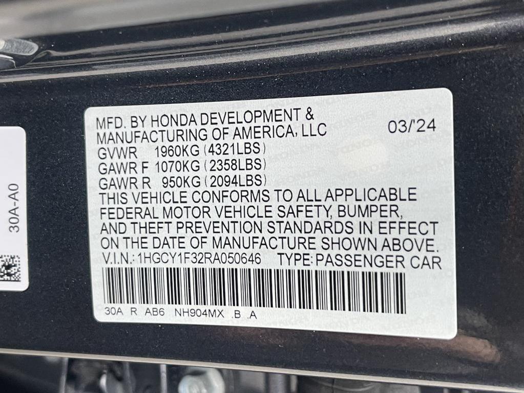 used 2024 Honda Accord car, priced at $26,998