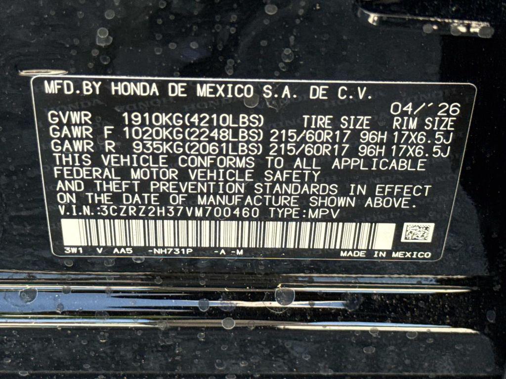 new 2027 Honda HR-V car, priced at $29,550