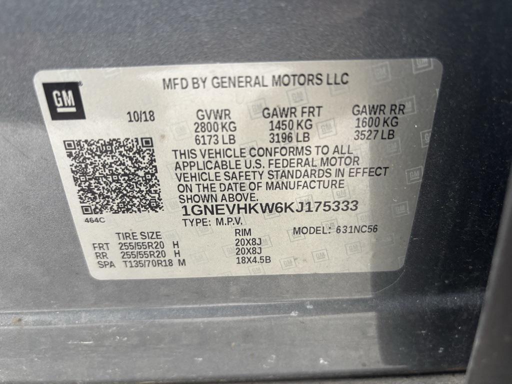 used 2019 Chevrolet Traverse car, priced at $19,000