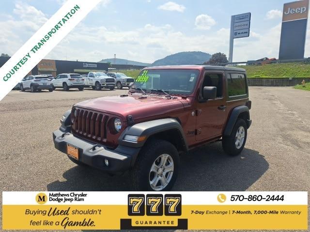 used 2021 Jeep Wrangler car, priced at $24,720
