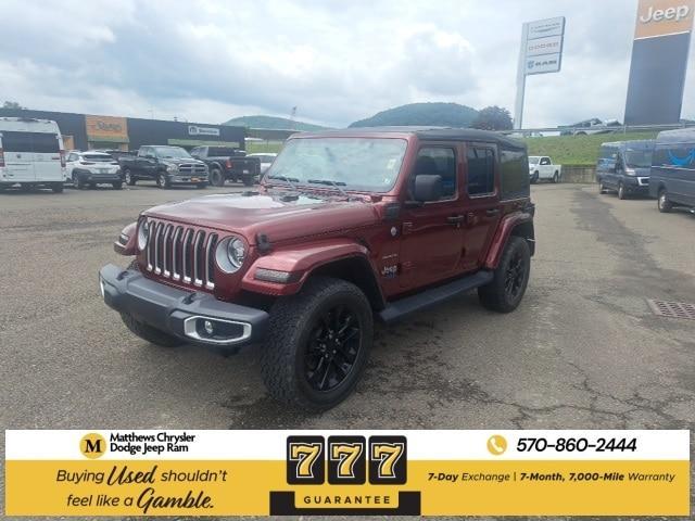 used 2021 Jeep Wrangler Unlimited 4xe car, priced at $27,988