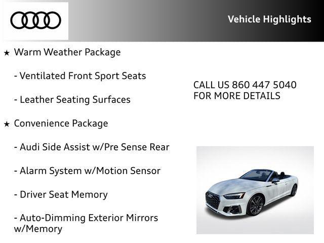 used 2024 Audi S5 car, priced at $67,995