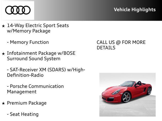 used 2013 Porsche Boxster car, priced at $63,511