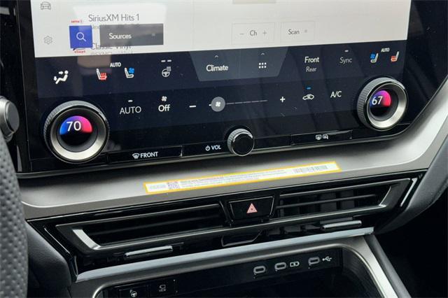 new 2026 Lexus TX 500h car, priced at $77,446