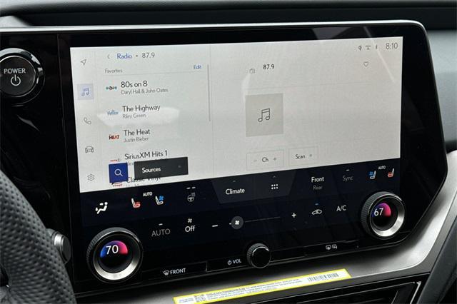 new 2026 Lexus TX 500h car, priced at $77,446