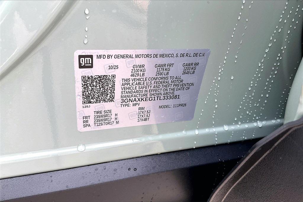 new 2026 Chevrolet Equinox car, priced at $34,115