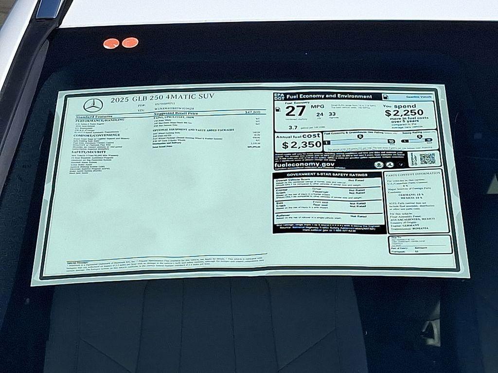 used 2025 Mercedes-Benz GLB 250 car, priced at $41,000