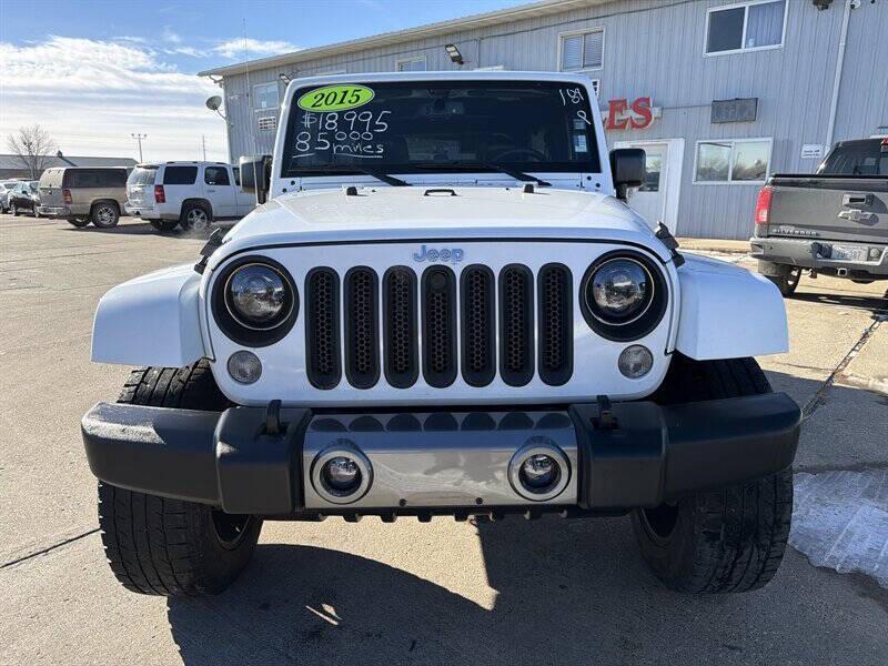 used 2015 Jeep Wrangler Unlimited car, priced at $18,995