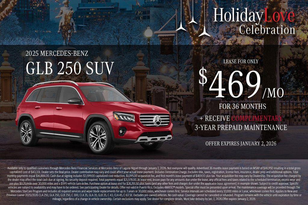 new 2026 Mercedes-Benz GLB 250 car, priced at $48,180